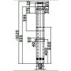 Terminál svislý nerez koncentrického komínu 80-125mm