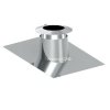 Průchodka nerezového komínu pro střechu 5°-15° s límcem 80-32,5 mm