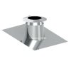 Průchodka nerezového komínu pro střechu 5°-15° s límcem 160-32,5mm