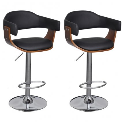 Barové stoličky 2 ks, umelá koža 241052