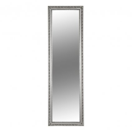 Zrkadlo, drevený rám striebornej farby, MALKIA TYP 5 0000192205