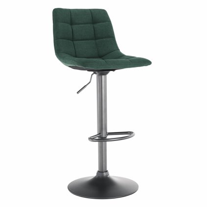 Barová stolička, zelená/čierna, LAHELA 0000277834