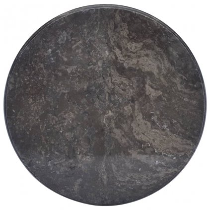 Stolová doska čierna Ø50x2,5 cm mramor 149193