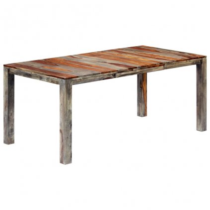 Jedálenský stôl sivý 180x90x76 cm masívne sheeshamové drevo 248007