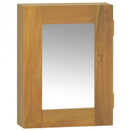 Zrkadlová skrinka 30x10x40 cm masívne tíkové drevo 338241