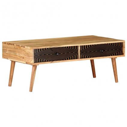 Konferenčný stolík 100x50x39 cm masívne akáciové drevo 322666