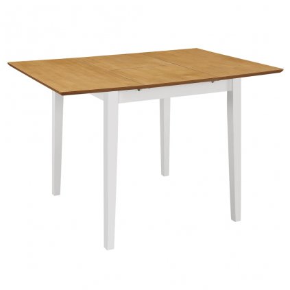 Rozkladací jedálenský stôl drevotrieska biely (80-120)x80x74 cm 247625