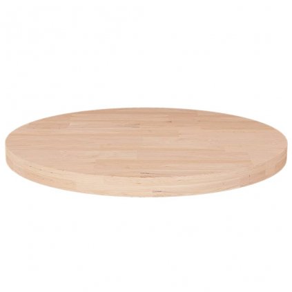 Okrúhla stolová doska Ø40x2,5 cm neošetrený dubový masív 342901