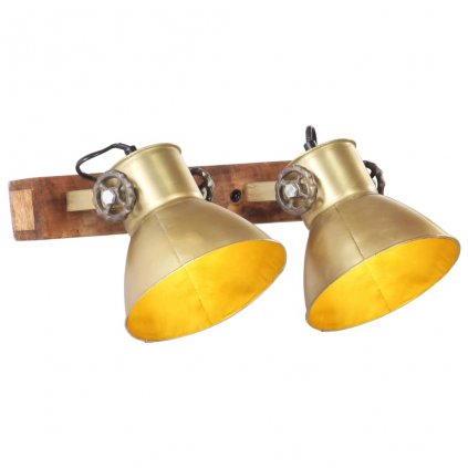 Industriálna nástenná lampa mosadzná 45x25 cm E27 320508