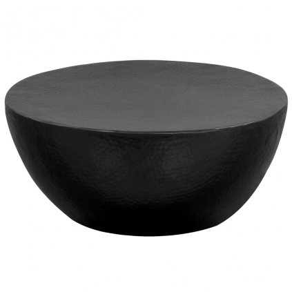 Tepaný hliníkový konferenčný stolík 70x30 cm čierny 246510