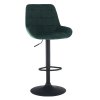 Barová stolička, tmavozelená Velvet látka, CHIRO NEW 0000299530