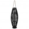 Závesný svietnik čierny 95 cm bambusový 246812