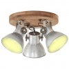 Industriálna stropná lampa 25 W strieborná 42x27 cm E27 320505