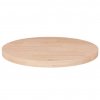 Okrúhla stolová doska Ø30x2,5 cm neošetrený dubový masív 342900