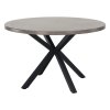 Jedálenský stôl, betón/čierna, priemer 120 cm, MEDOR 0000290407