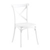 Stohovateľná stolička, biela, SAVITA 0000373363