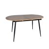 Jedálenský stôl, rozkladací, dub/čierna 150-190x75 cm, TAMERON 0000373612