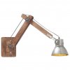 Nástenná lampa, industriálny štýl, strieborná, okrúhla E27 320575