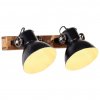 Industriálna nástenná lampa, čierna 45x25 cm E27 320513