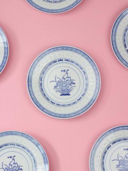 Chinese Rice Porcelain Plate