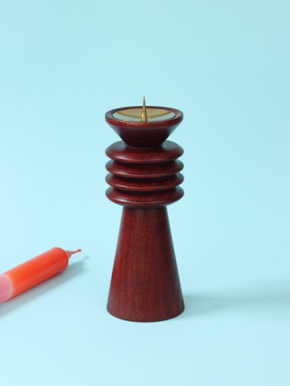 Wooden Hand-turned Candlestick