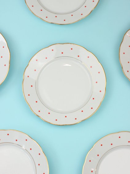 Polka Dot Bohemia Dinner Plate