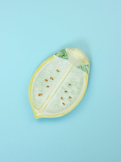 Majolikový talířek citron