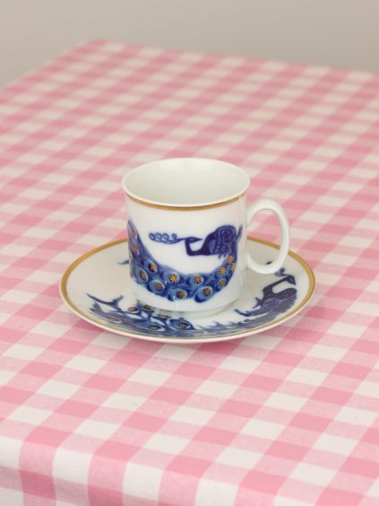 Loučky Peacock Cup & Saucer