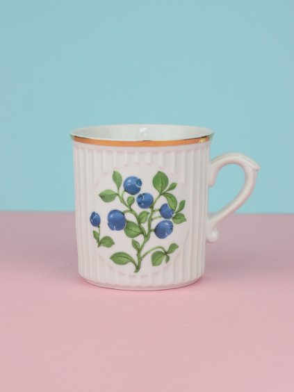 Czechoslovak Dubí Blueberry Mug
