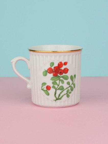 Czechoslovak Dubí Cranberry Mug