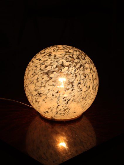 Czechoslovak Rapotín Glass Lamp