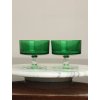 Pair of Green Luminarc Cavalier Glasses