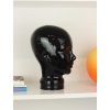 Black Glass Mannequin Head