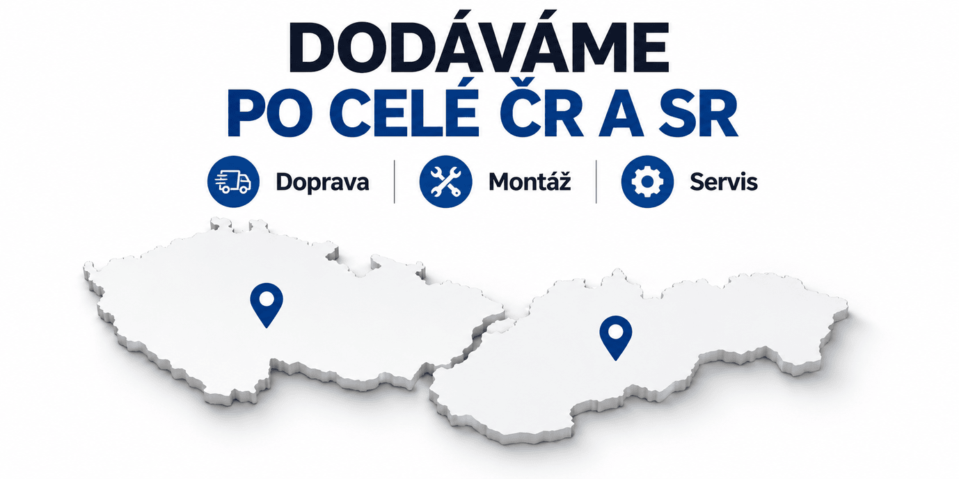 Dodáváme po celé ČR i SR - doručení, montáž i servis