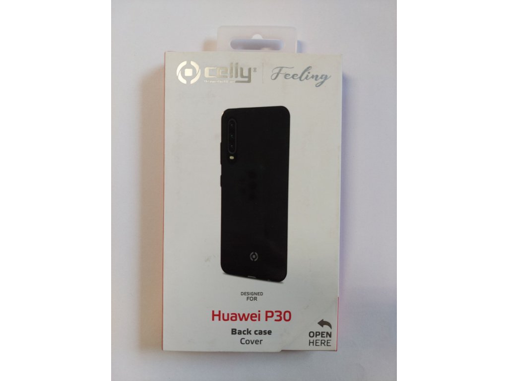 Celly silikonový zadní kryt Feeling pro Huawei P30, černá
