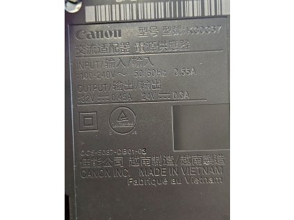 AC adaptér / Napájení / Zdroj Canon K30367 z Canon TS5020
