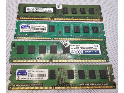 Paměť RAM do PC 4 x 2GB DDR3 1066, 1333, 1600 Mhz - 8GB DDR3