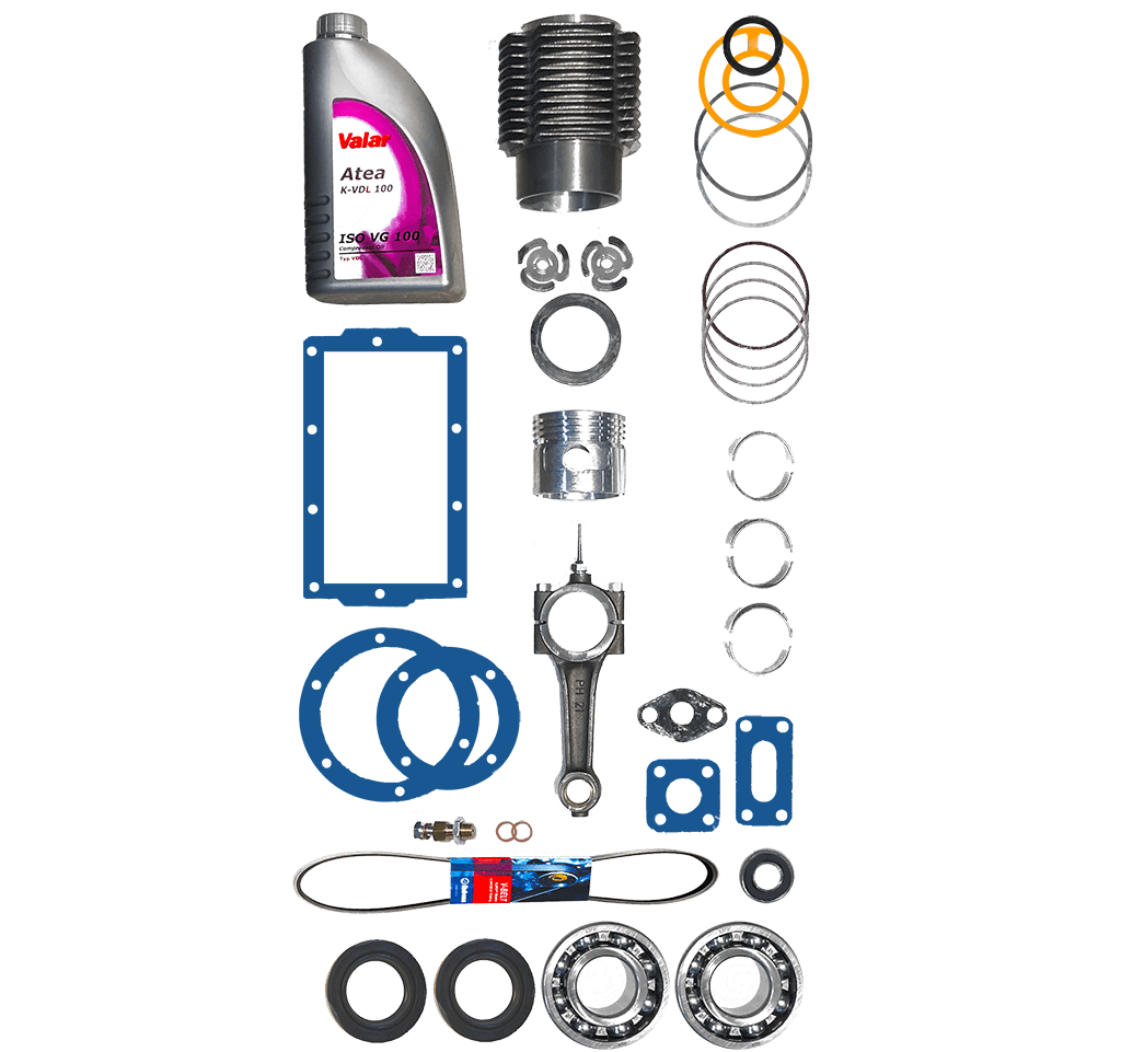 Kompresor Orlík 1JSK 75_repasní sada náhradní dílů pro servis a generální opravu