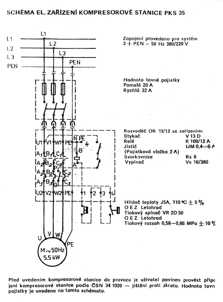 Schema-elektricke-zapojeni-kompresor-orlik-jsk75-psk35