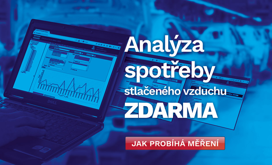 Analýza spotřeby stlačeného vzduchu zdarma