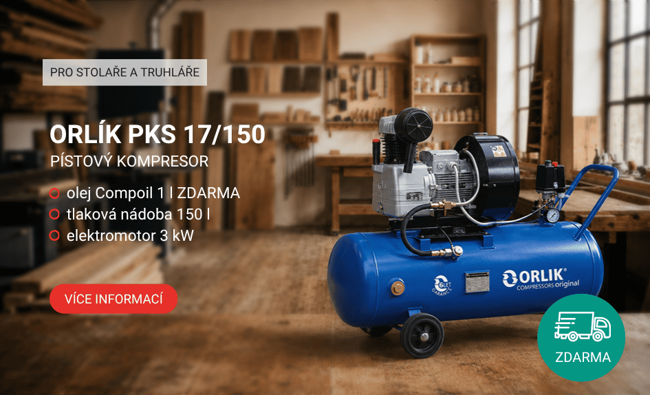 Pístový kompresor Orlík PKS 17-150