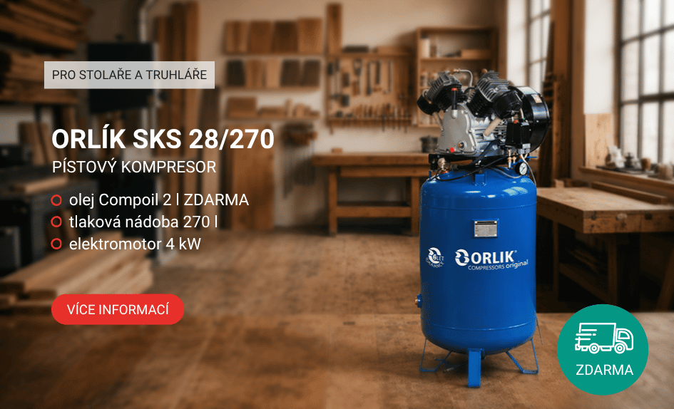 Pístový kompresor Orlík SKS 28-270