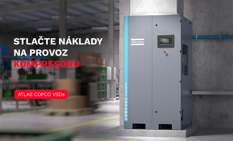 Stlačte náklady Atlas Copco VSDs