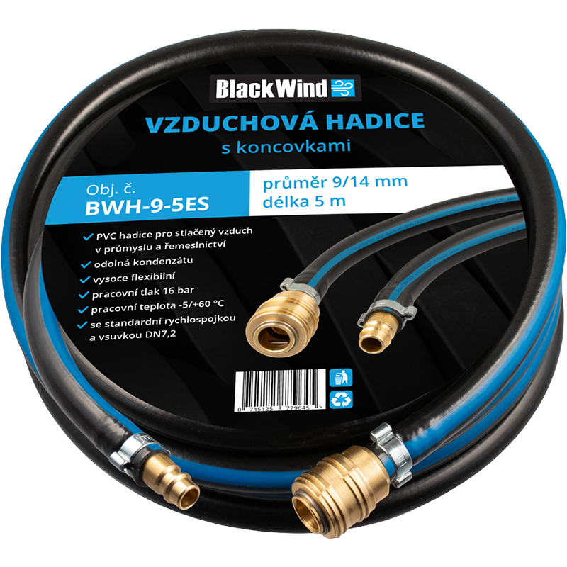 Vzduchová hadice Black Wind BWH-9-10ES