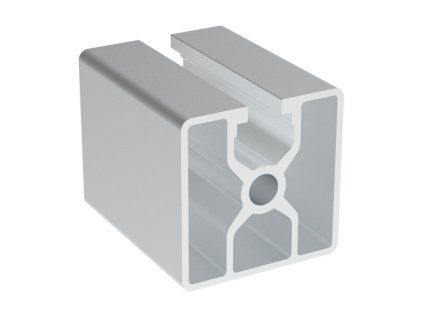 Profil AC 40-8, 40x40, s 1 drážkou