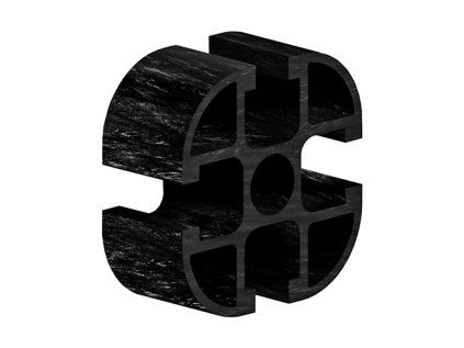 Profil karbonový, 45x45