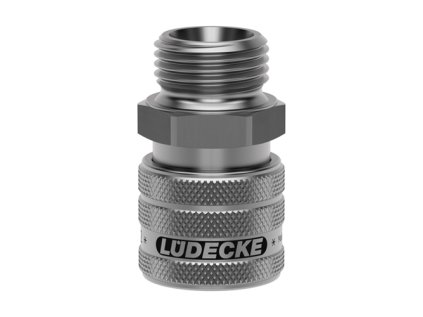 Rychlospojka Lüdecke ESE 1/2" vnější rýhovaná ventil