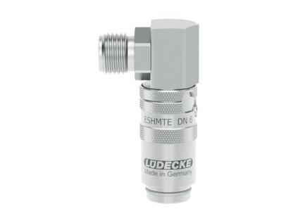 Rychlospojka Lüdecke ESHMTE 1/4" vnější 90st, ventil