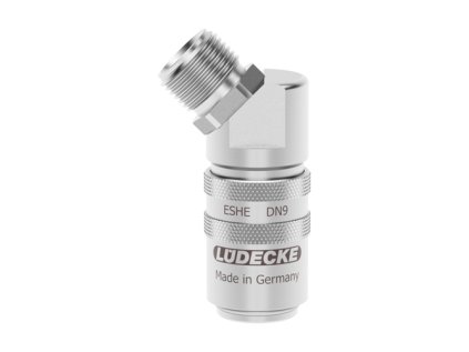 Rychlospojka Lüdecke ESHE 3/8" vnější 45st. ventil