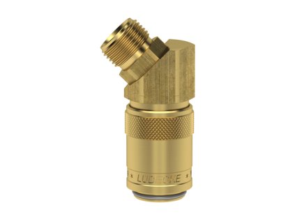 Rychlospojka Lüdecke ESD M16x1,5 vnější 45st ventil